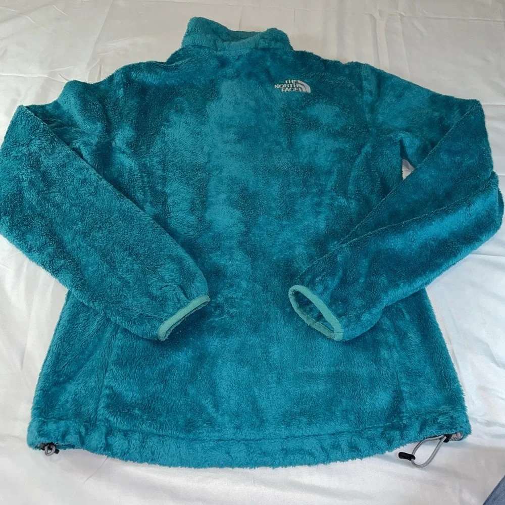 The‎ North Face Osito Fleece Jacket Womens XS Teal Blue Full Zip High Pile Soft